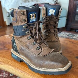 Cinch Brown and Black Leather Boots Size 8D